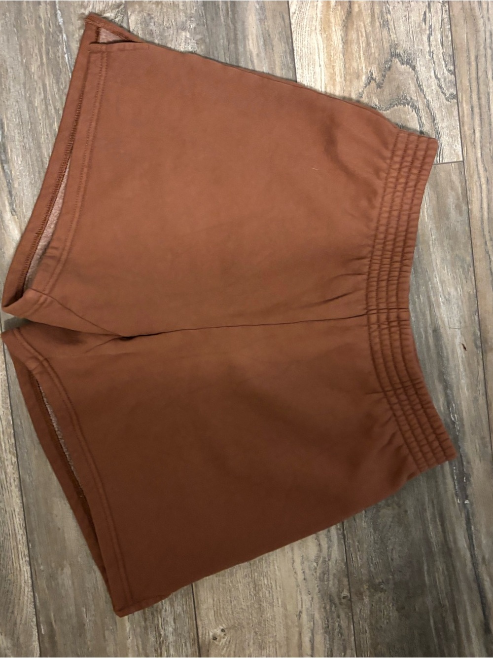 Aritzia Tna Cozy Fleece Perfect Sweatshorts Brown Small 🤎 - Picture 4 of 7